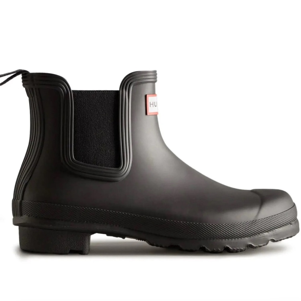 Hunter Classic Black Ankle Boots - Picture 3 of 7